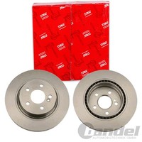 2X TRW Bremsscheiben 300Mm BelÜFtet Hinten Passend FÜR MERCEDES-BENZ C-KLASSE