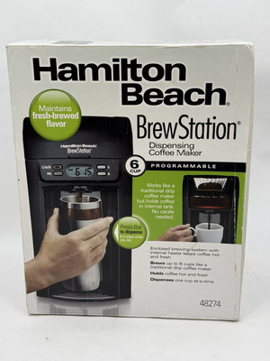 HAMILTON BEACH BREW STATION COFFEE MAKER 6 CUP 48274 New In Box