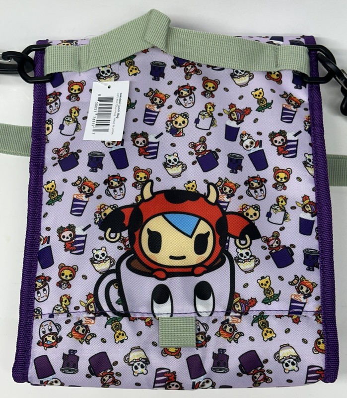 Tokidoki × Coffee Bean Insulated Purple Adjustable Lunch Bag Brand New with tags