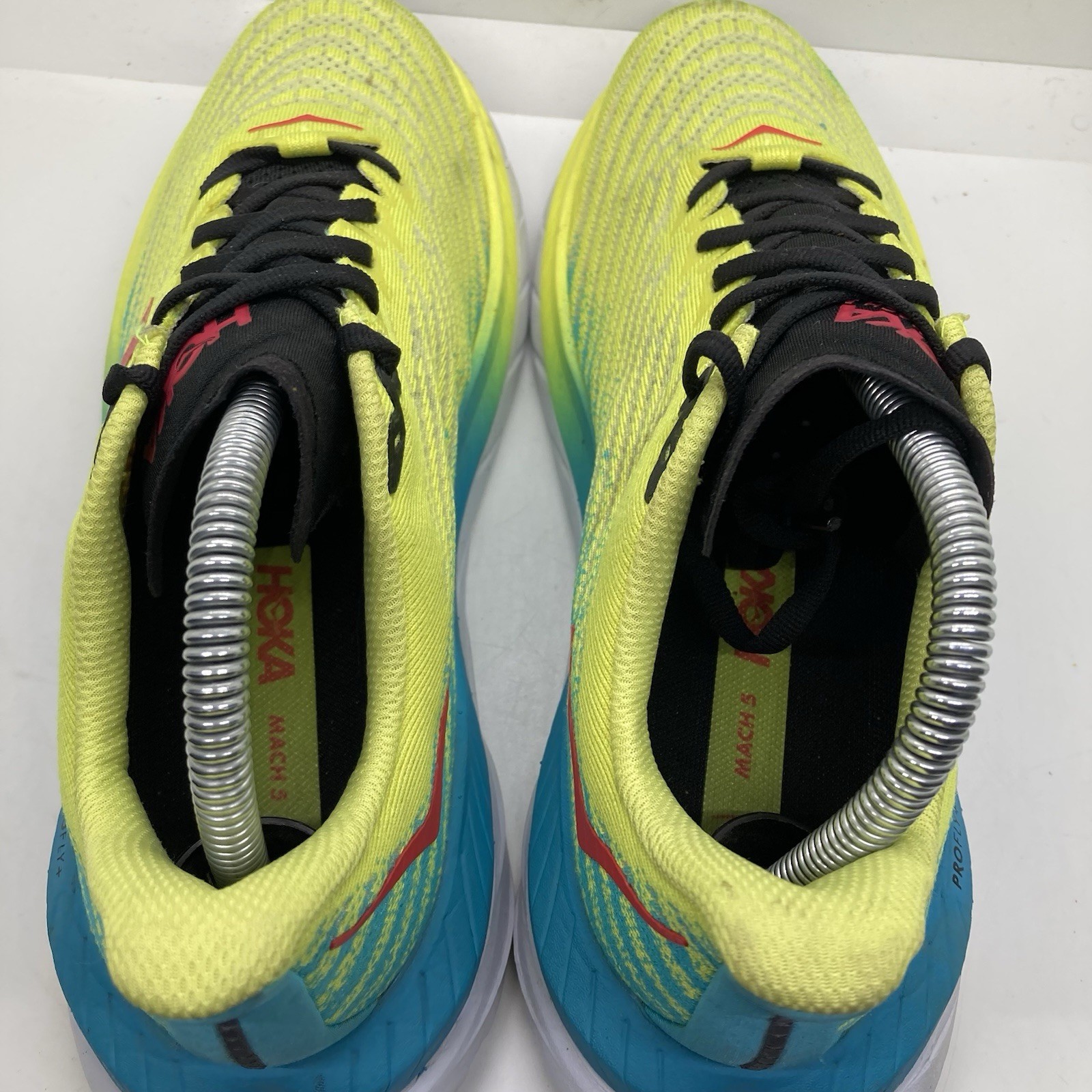 Hoka One One Mach 5 Shoes Womens 8B Yellow Blue Running Sneakers PROFLY Athletic thumbnail 9