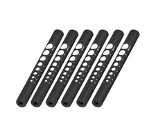 6pc LED Medical Diagnostic Penlight Pen Light  Pupil Gauge Lot US Seller- Black