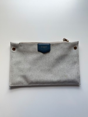Givenchy Canvas Pouch Authentic Insert Excellent Condition 100% Authentic