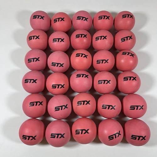 Lot of 30 STX Lacrosse Balls, Pink ** Very Good Condition, Gently Used!