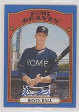 2021 Topps Heritage Minor League Edition Blue Border 84/99 Bryce Ball Auto 9hx