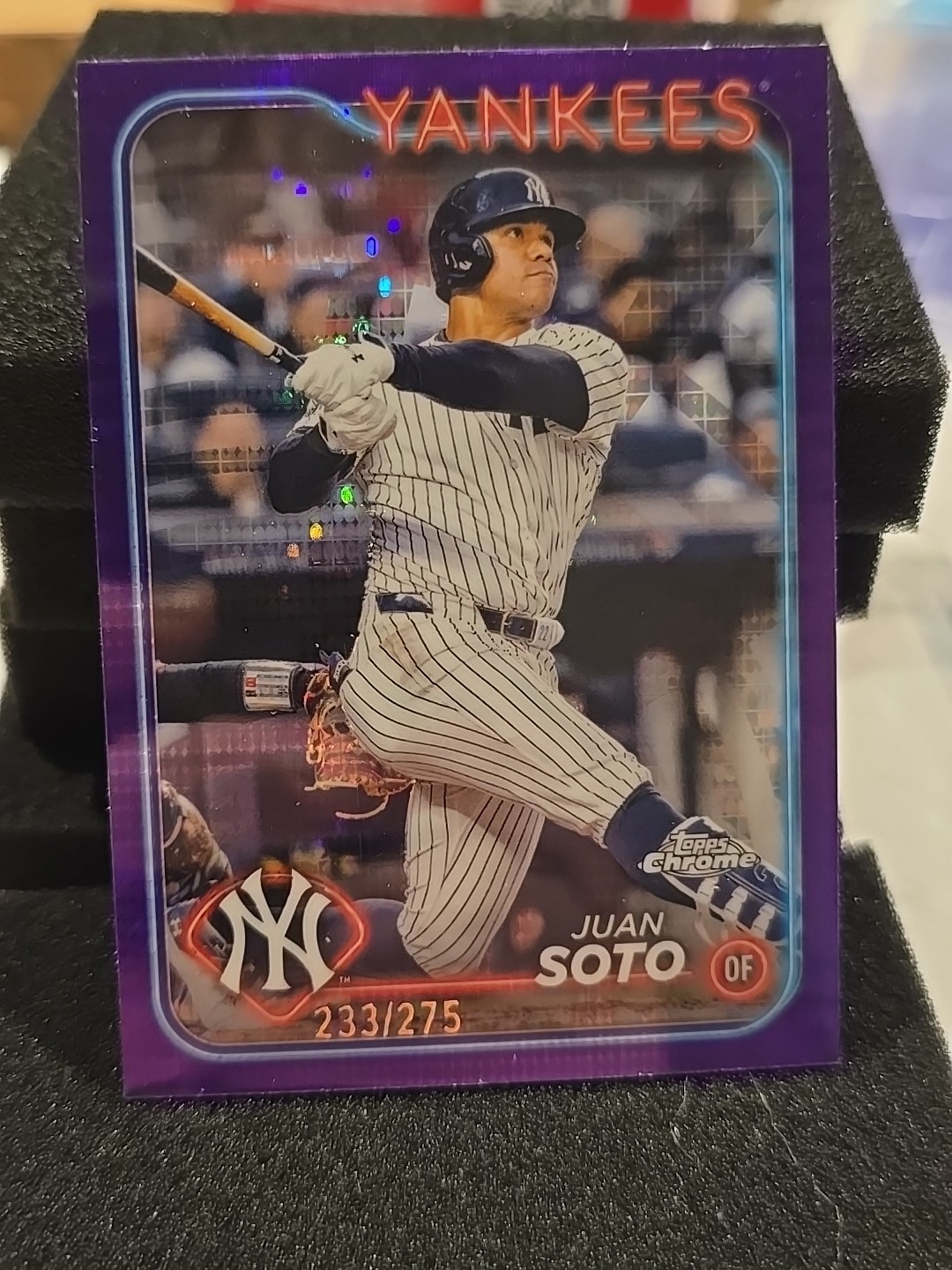 2024 Topps Chrome JUAN SOTO #150 Purple Sonar /275 New York Yankees
