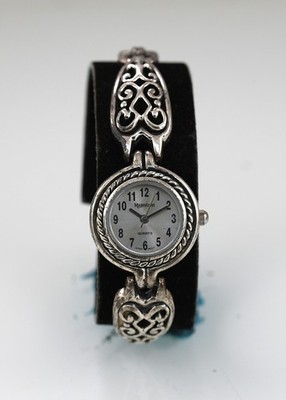 Majestron Uhr Damen Silber Edelstahl Wasserfest Batterie Quarz