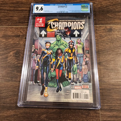 Champions #1 Marvel 2016 Graded CGC 9.6 1st New Champions Humberto Ramos Cover