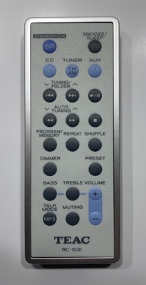 TEAC Original Fernbedienung RC-1031 Teac Remote Control RC1031
