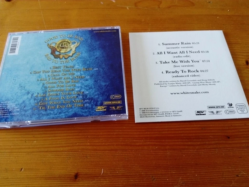 Whitesnake Good To Be Bad Ltd 15 Track 2 CD Box Set (Poster/Sticker/Card/Video) Foto 4 de 4