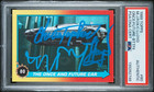 1989 Topps B2TF II MICHAEL J FOX & CHRISTOPHER LLOYD Signed Card PSA/DNA Slabbed