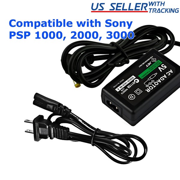 Adaptador de CA Hogar Cargador de Pared Fuente de Alimentación para SONY PSP 1000 2000 3000 Slim Lite