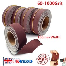 60-1000Grit Emery Burnish Tools Cloth Roll Abrasive Sand Paper Sanding Sheets UK