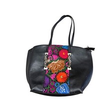 Women's Tote Bag Mexican Boho Chic Embroidered Leather Floral