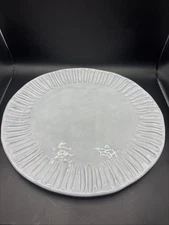 Vietri Incanto Stone Stripe Charger Plate 12 3/4” In Beautiful Condition