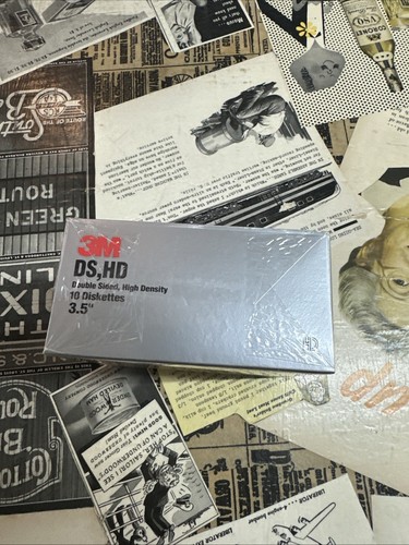 FACTORY SEALED VTG 3M High Density 3.5" Diskettes 11 Pack IBM Formatted DS HD - Afbeelding 6 van 6