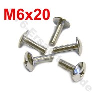5X Schraube M6X20 Kreuzschlitz Z.B.FüR CAPRIOLO50 China Roller Scooter Moped GY6