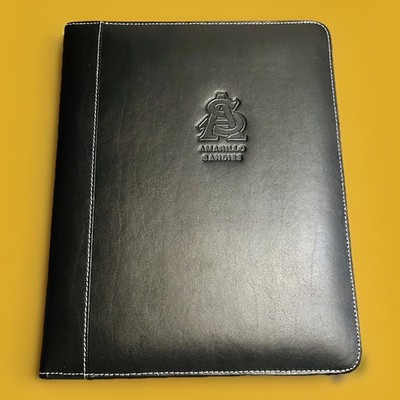 Amarillo High School Sandies Black Portfolio Binder Faux Leather Brand New