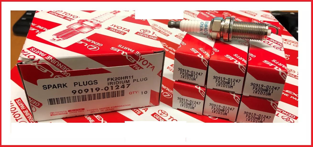 6 PACK OEM 90919-01247 Denso Iridium Spark Plugs for Lexus Lexus ES350 FK20HR11