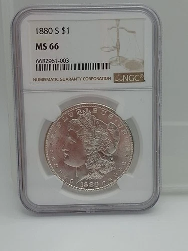 1880-S $1  Morgan  NGC MS66 L@@K