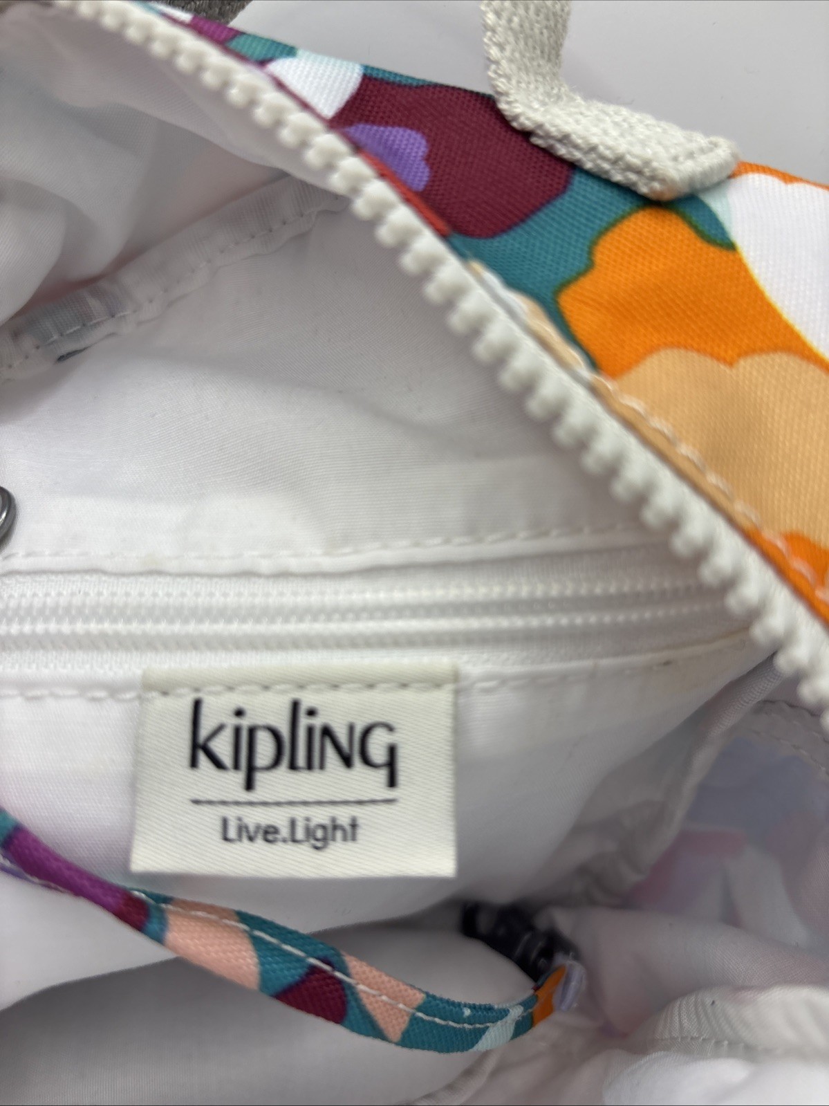 Kipling Mini Backpack Floral Print Convertible St… - image 8