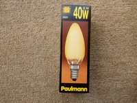 Paulmann Kerzenlampe E14, 40W, Eiskristall Bernstein, 561.47