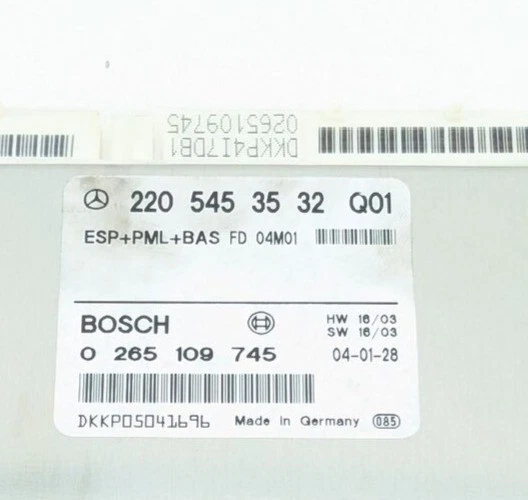 03-06 Mercedes W220 S55 ABS PML Control Electrónico Estabilidad Unidad ESP Foto 2 de 4