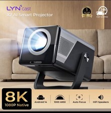 X7 Native 1080P Smart Projector 8k Support/1000 ANSI/ With Android 14 OS