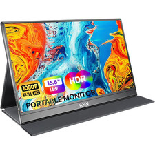 MNN 15.6inch FHD 1080P USB C HDMI Gaming Ultra-Slim Portable Monitor