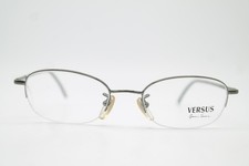 Vintage Glasses VERSUS Versace B56 Silver Green Half-Rim Eyeglass Frame