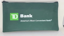 TD Bank Green deposit bag A. Rifkin Company, USA