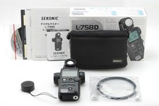  N MINT w/Box Sekonic L-758D L758D Digital Master Light Meter w/Case From JAPAN