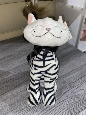 Russ Aggie Zebra Striped Cat Plush Stuffed Animal Small 1995
