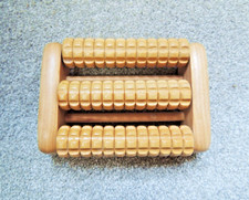 Small Wooden Roller Foot Massage Roller Display model 6" x 4"