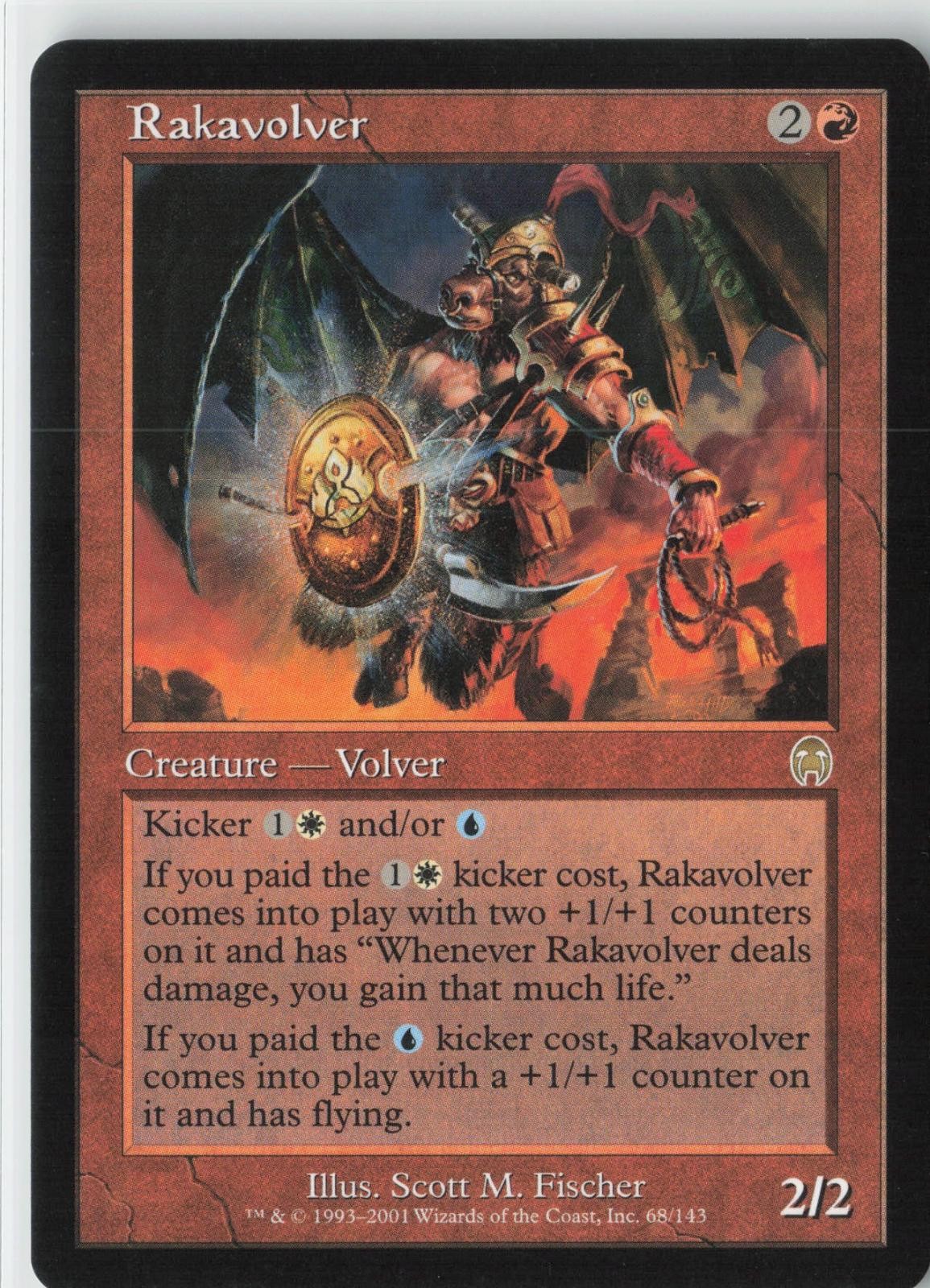 Rakavolver 68 Rare Apocalypse Magic: The Gathering Lightly Played