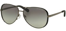 Michael Kors Chelsea Women's Gunmetal/Black Aviator Sunglasses MK5004 101311 59