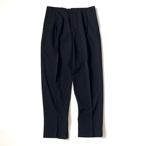 Yohji Yamamoto Pour Homme, Yohji Yamamoto Pour Homme Vintage 80s Wool Gabardine Trousers Black Archive
