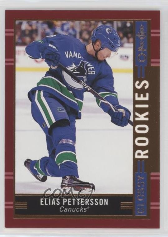 2018 Upper Deck O-Pee-Chee Glossy Rookies Copper Elias Pettersson #R-10 RC 09ka