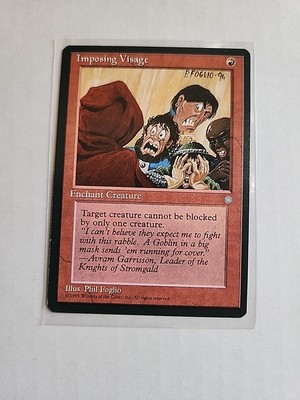 Imposing Visage - Ice Age - MTG Magic - Common - Red Enchant Creature
