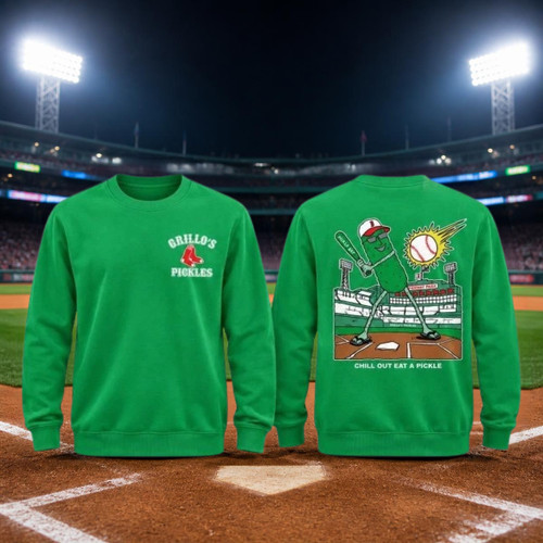 HOT NEW!  Red Sox Grillo's Pickles 2026 Giveaway Sweatshirt Fan Gift S-5XL