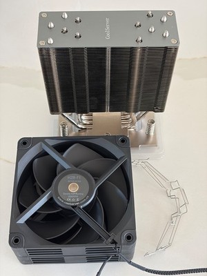 CoolServer AMD SP5 4U Tower CPU Cooler Dual Fan 6 Heatpipes