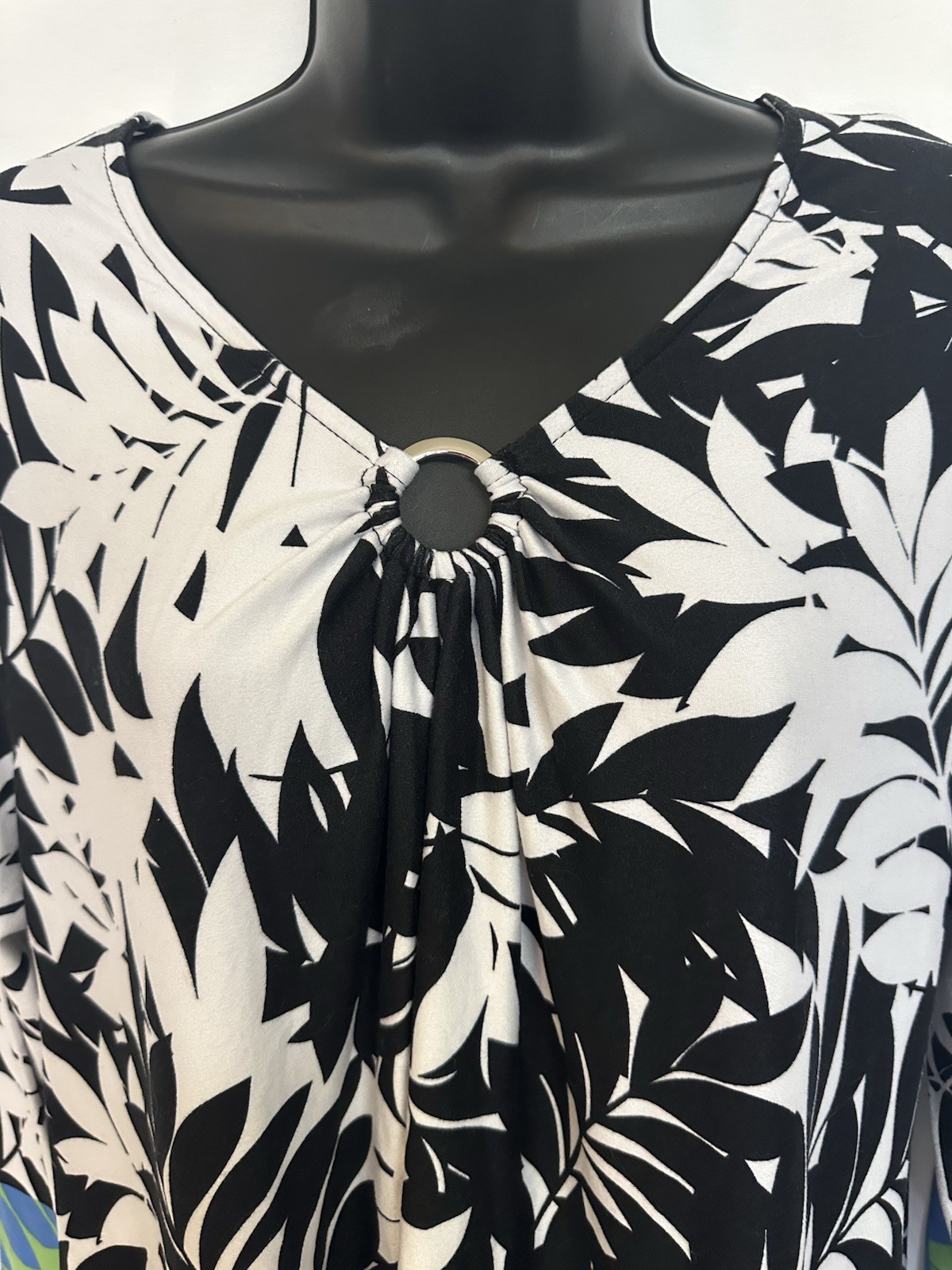 Ruby Rd. Misses Large Tunic Tropical Theme Asymme… - image 3