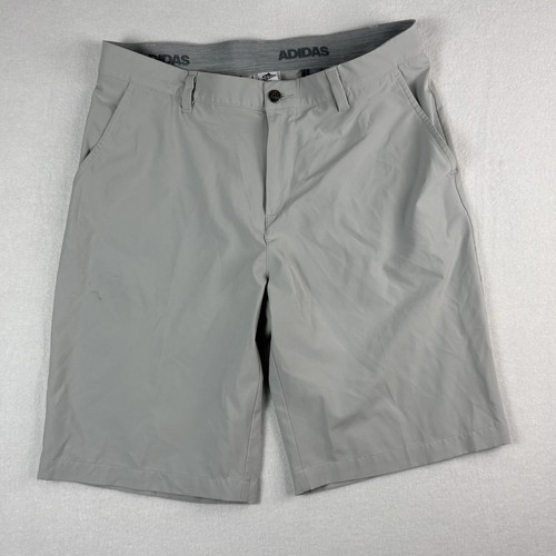 Adidas Ultimate365 Golf Shorts Mens Size 33 Gray 10 inch Inseam Stretch.
