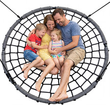 60" Large Spider Web Saucer Tree Swing for Kids Adults Patented 750lbs Heav