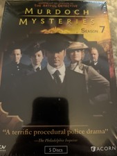 Murdoch Mysteries: Season 7 DVD, 2013 New Sealed British Crime Mysteries