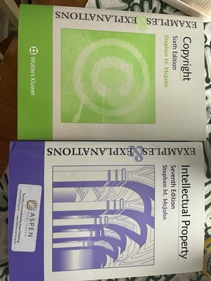 Intellectual Property Copyright Examples And Explanations 6th And 7th Editions