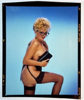 Lucky Dip mit Laura Anthony! 4 gemischte Glamour Model 35mm/Medium Foto Dias.