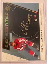 2022-23 SP Authentic - Sign of the Times Hendrix Lapierre #SOTT-HL Black /99...