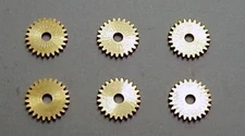 T-JET & AFX CHASSIS (6) STOCK IDLER GEARS  NEW, FROM MODEL MOTORING