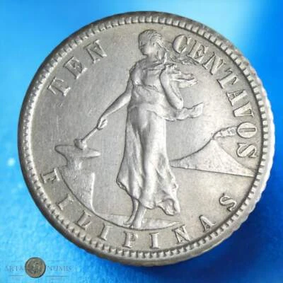 PHILIPPINES - 10 Centavos 1907 KM.169 - Photo 1/3