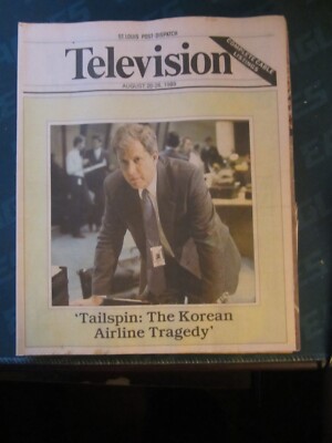 Television Magazine Regional TV Guide August 1989 Tailspin Korean Airlines
